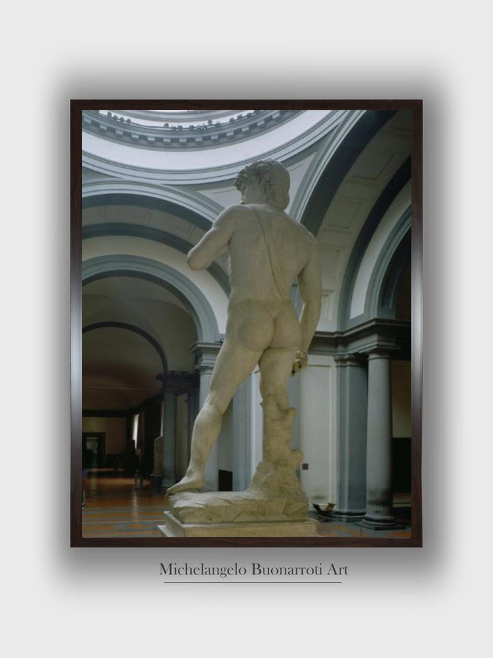 david, View from Behind, 1504 by Michelangelo Buonarroti
