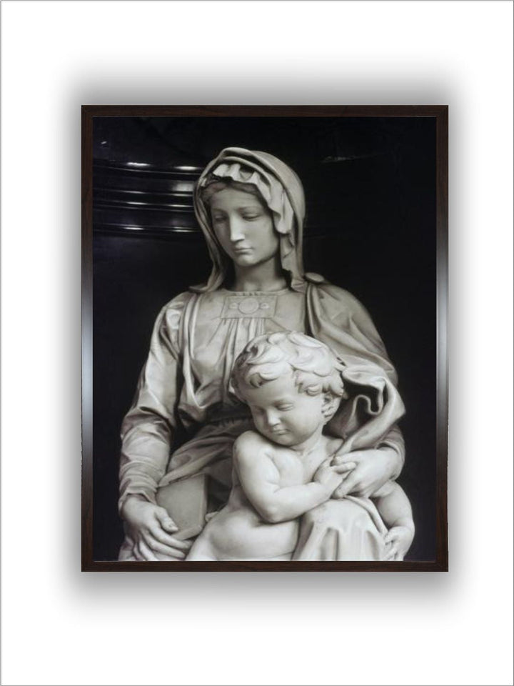 Bruges Madonna, detail by Michelangelo Buonarroti