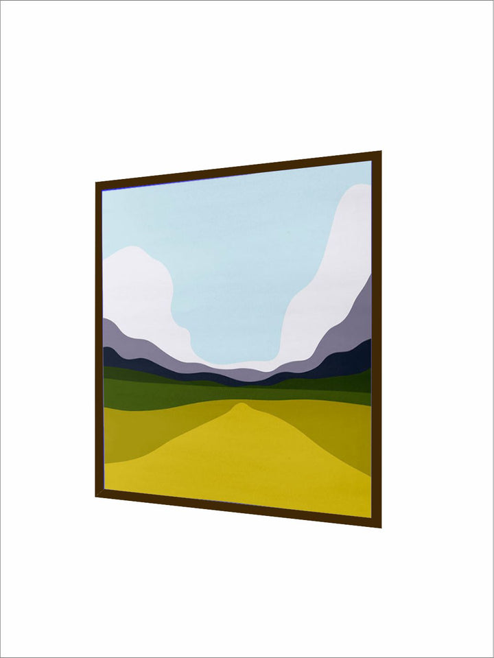 "    Blue & Green Abstract Painting Wall Art''