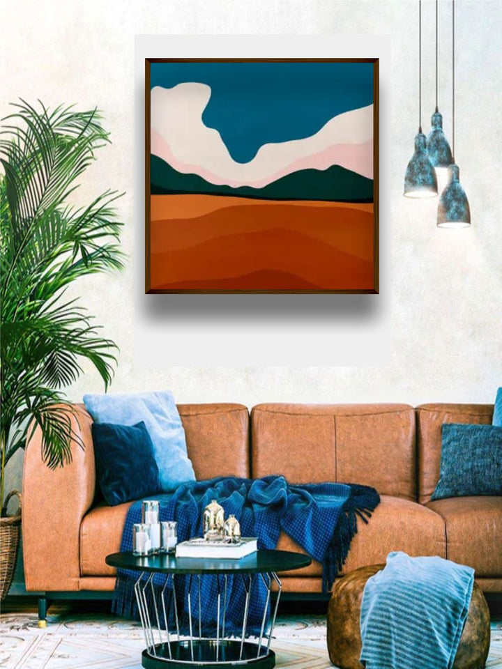 "  Multi-Colored Abstract Painting Wall Art''