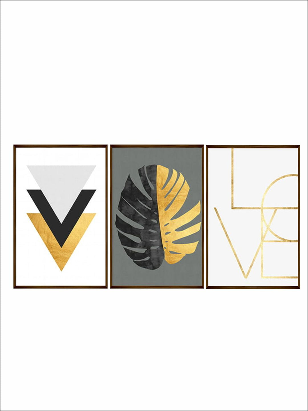 "    Set of 2 White & Yellow Abstract Wood Wall Art''
