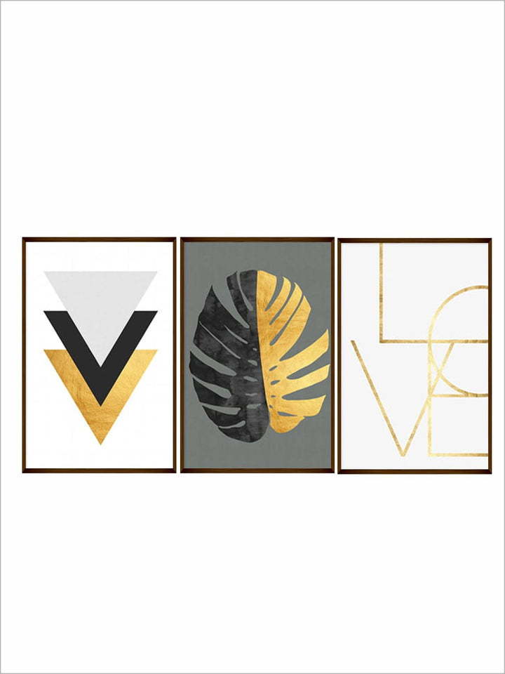 "    Set of 2 White & Yellow Abstract Wood Wall Art''