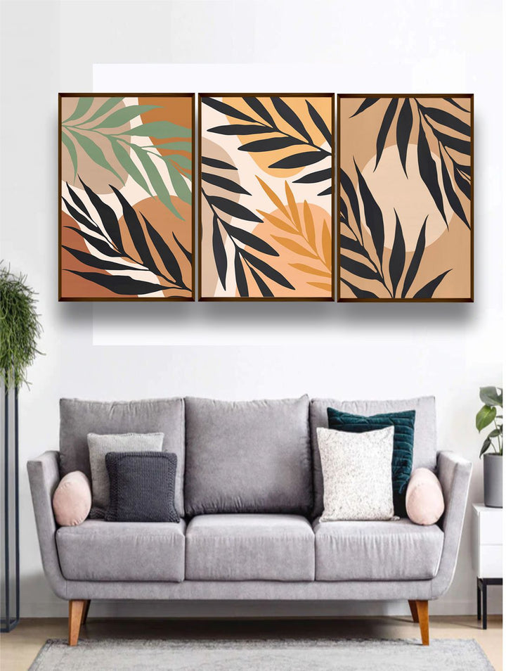 "     Set Of 3 Abstract Wall Art''