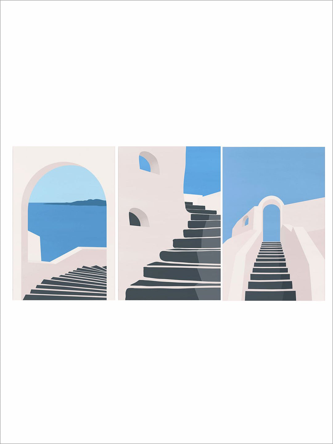 "    Blue & Cream Abstract Painting Wall Art''