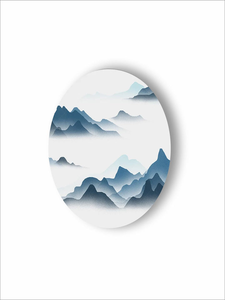 "  Blue & White Abstract Painting Wall Art''