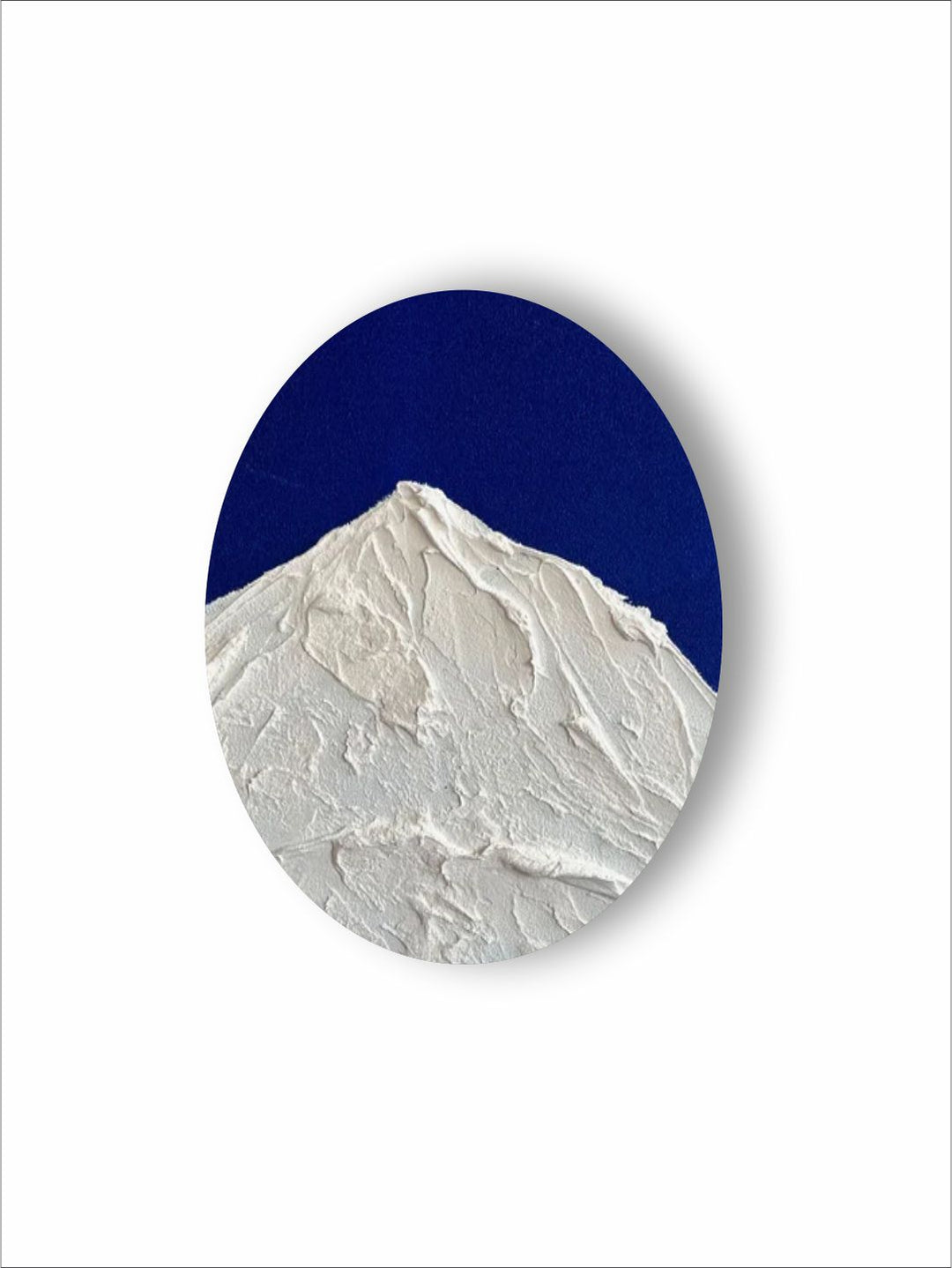 "   White & Blue Abstract Wall Art''