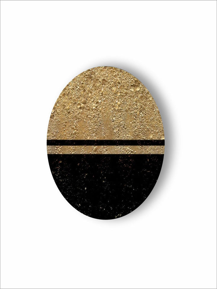 "    Black & Gold Abstract Painting Wall Art''