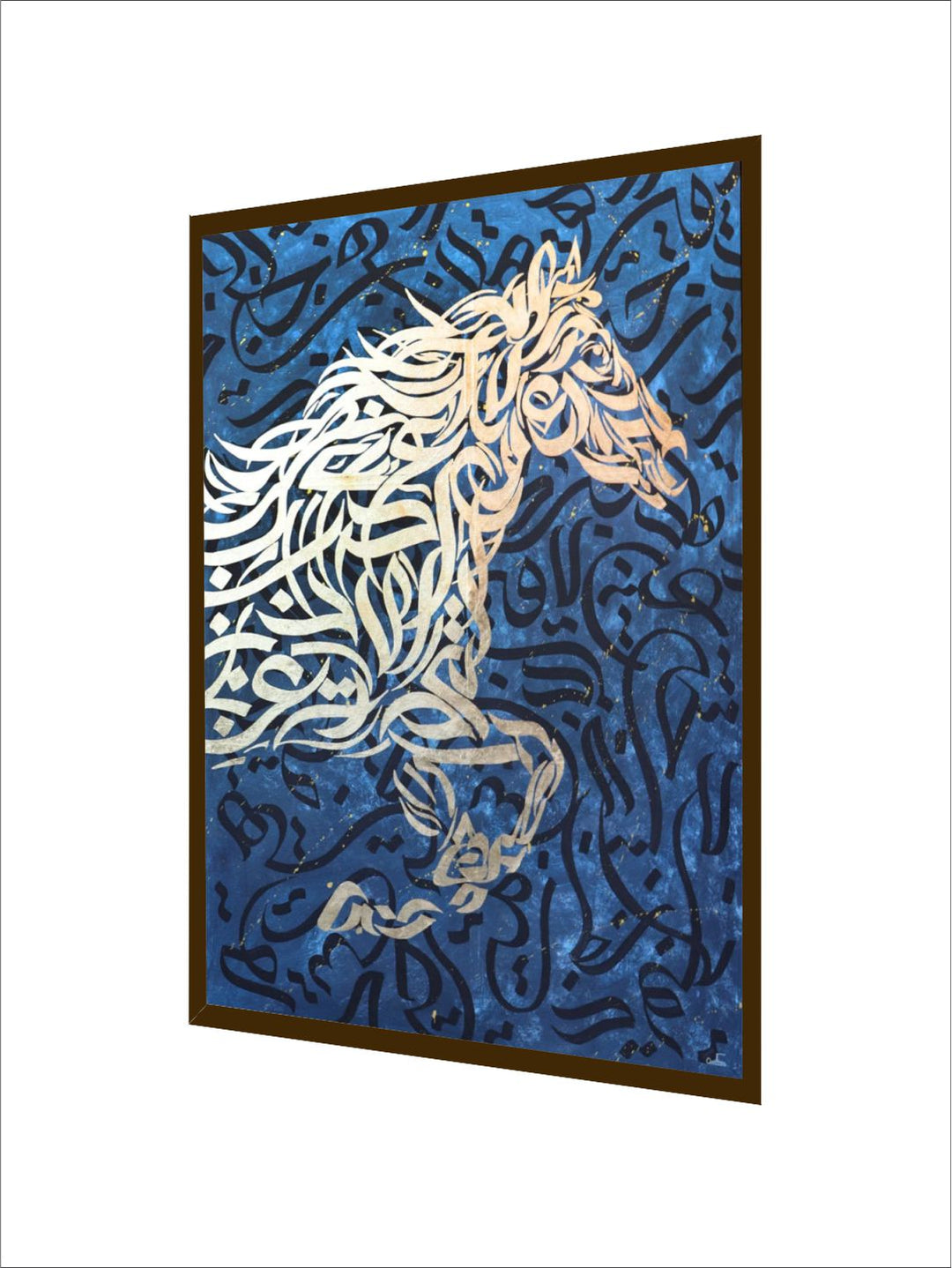 "   Blue Abstract Wall Art''