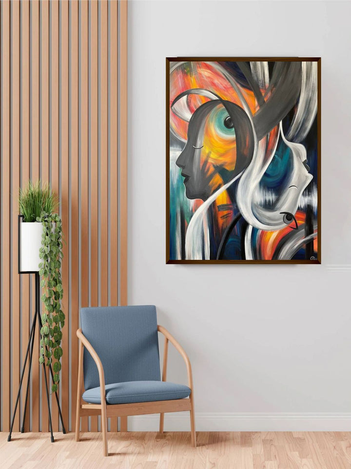 "Multicolored Abstract Wall Art''