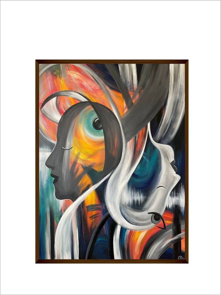 "Multicolored Abstract Wall Art''
