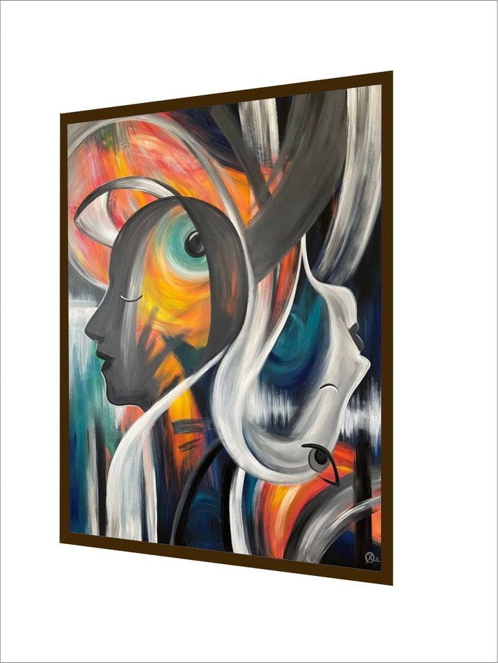 "Multicolored Abstract Wall Art''