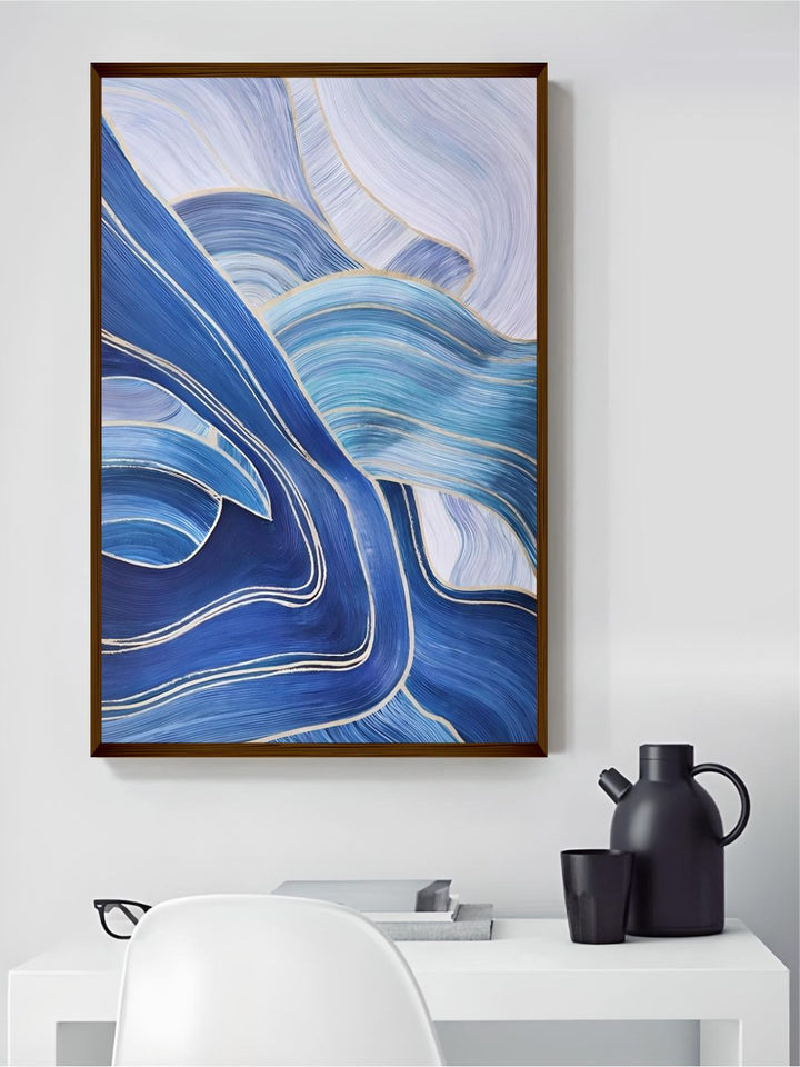 Blue Harmony Swirls