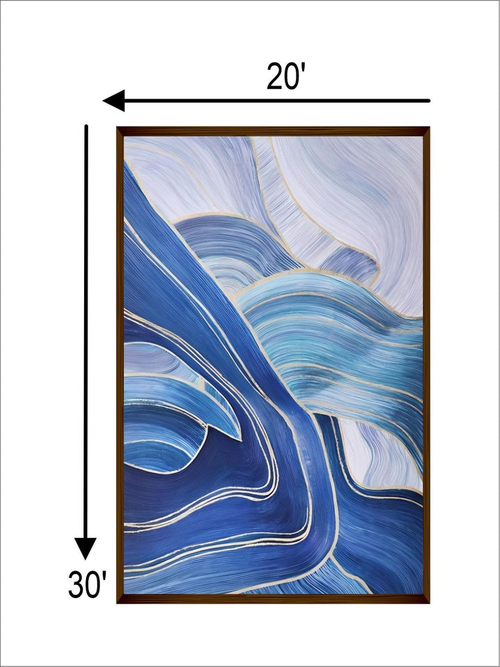 Blue Harmony Swirls