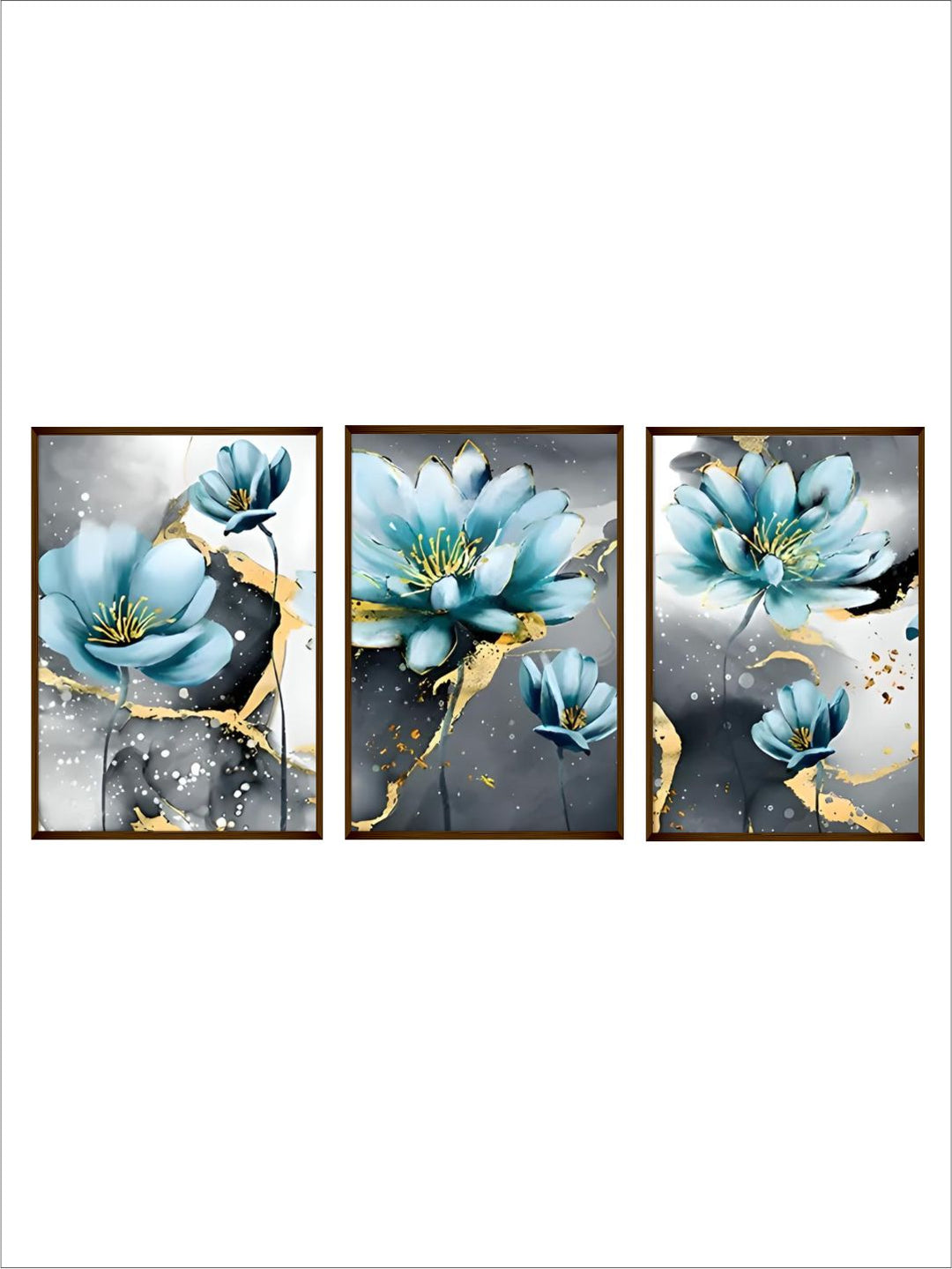 Sapphire Petals Dancing on Darkness