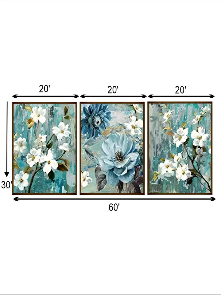Blossoming Serenity in Triptych