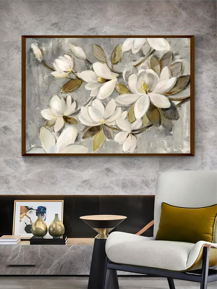 Serene Floral Dance on Canvas