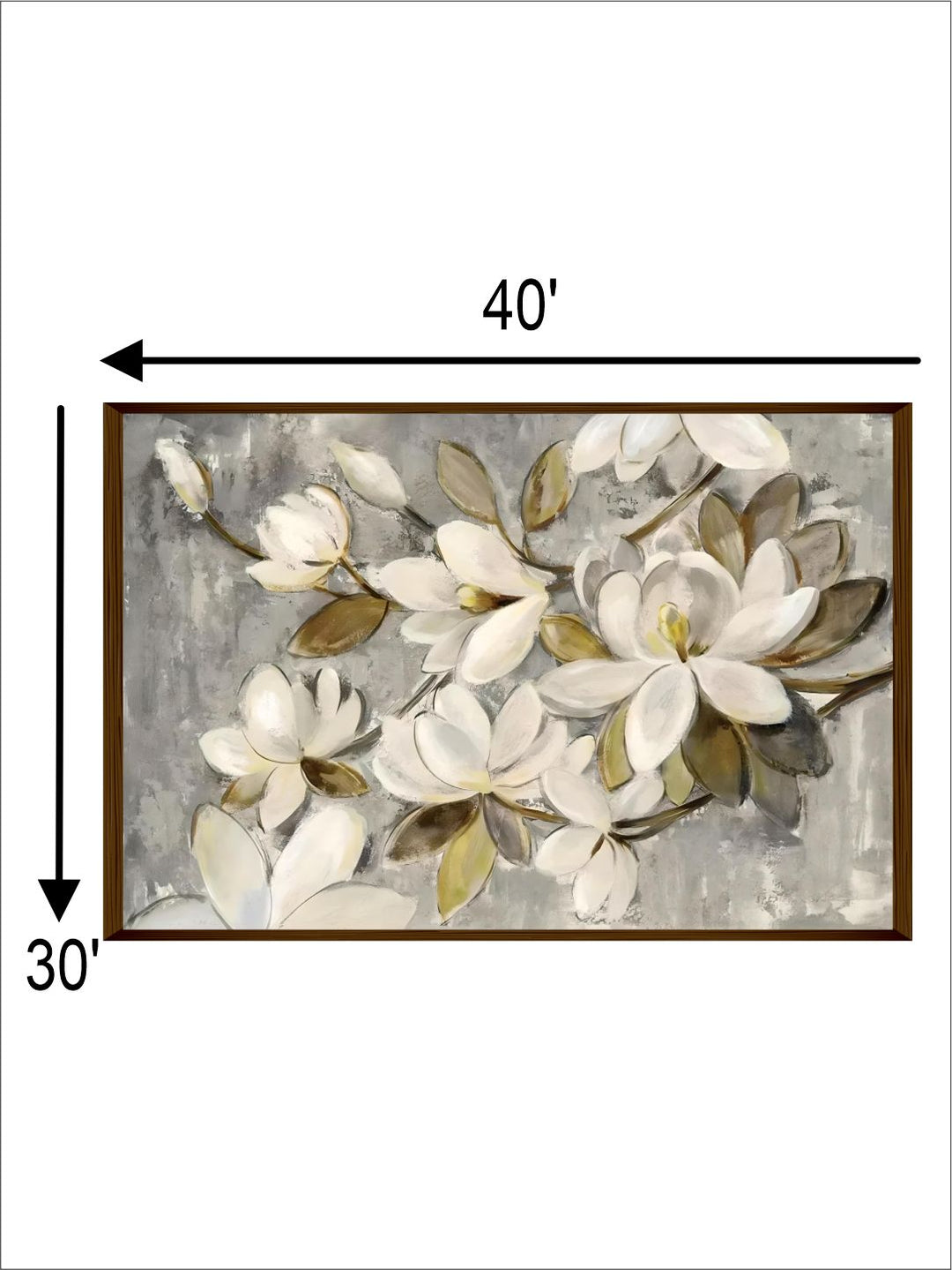 Serene Floral Dance on Canvas