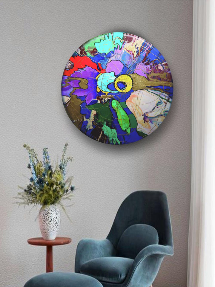" Blue & Green Abstract Wall Paintings''