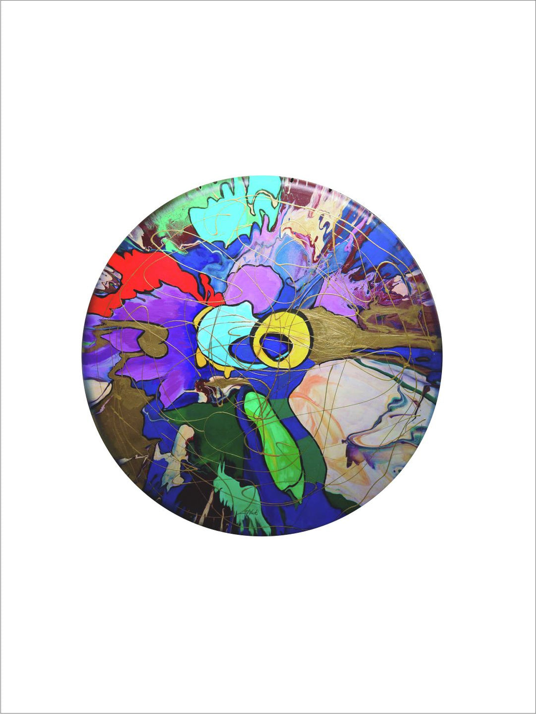 " Blue & Green Abstract Wall Paintings''