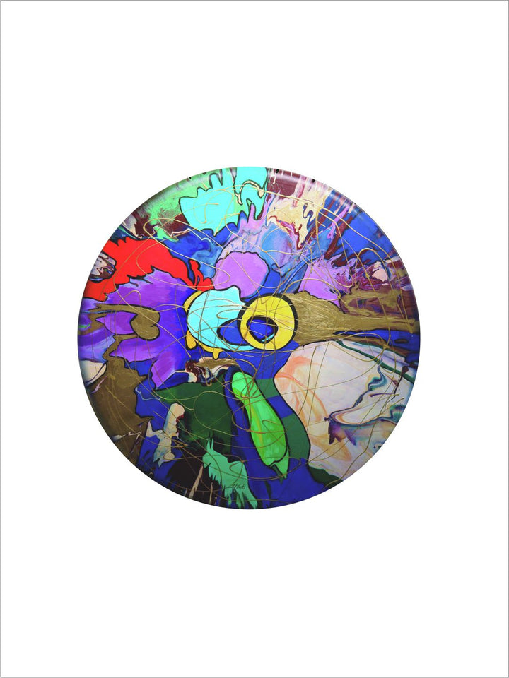 " Blue & Green Abstract Wall Paintings''