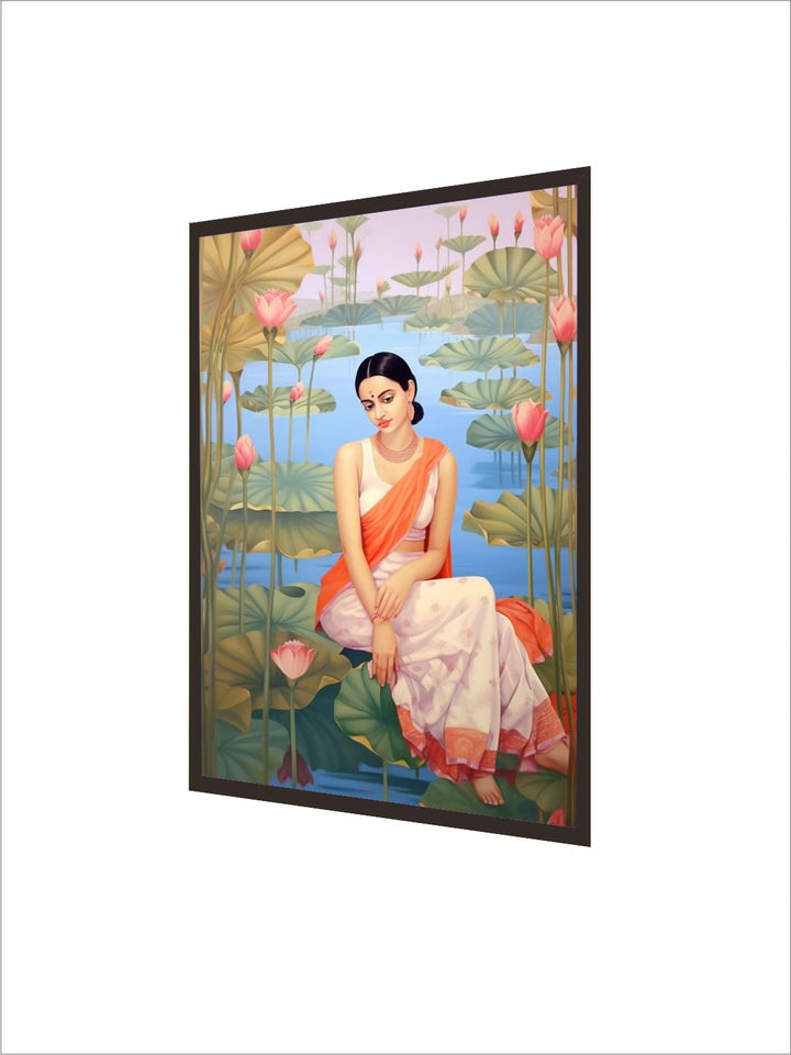 "Green & Blue Painting Canvas Wall Art''