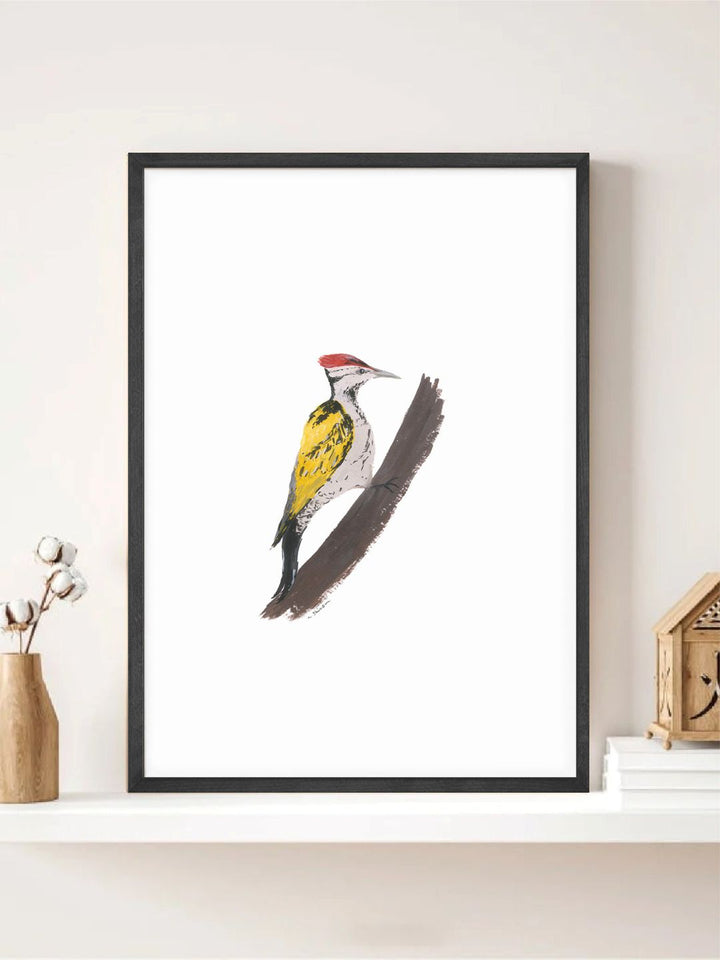 " Woodpecker Bird Printed Wall Art"