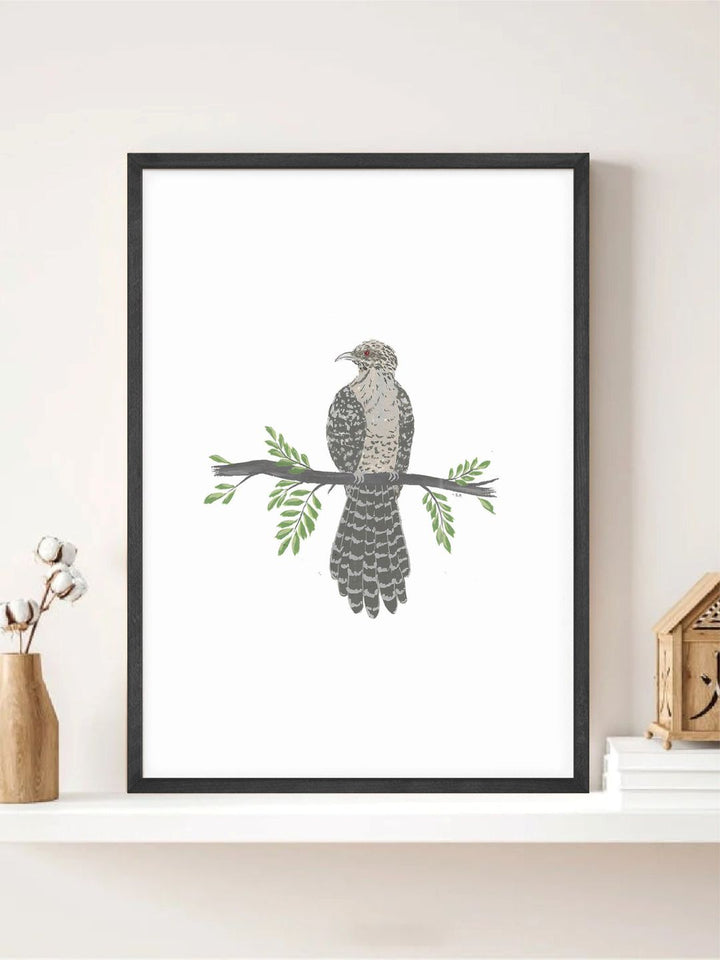 "Cuckoo Bird Printed Framed Wall Art''