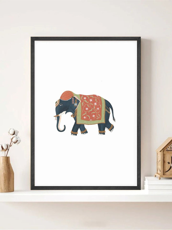 "Elephant Painting Canvas Wall Art''