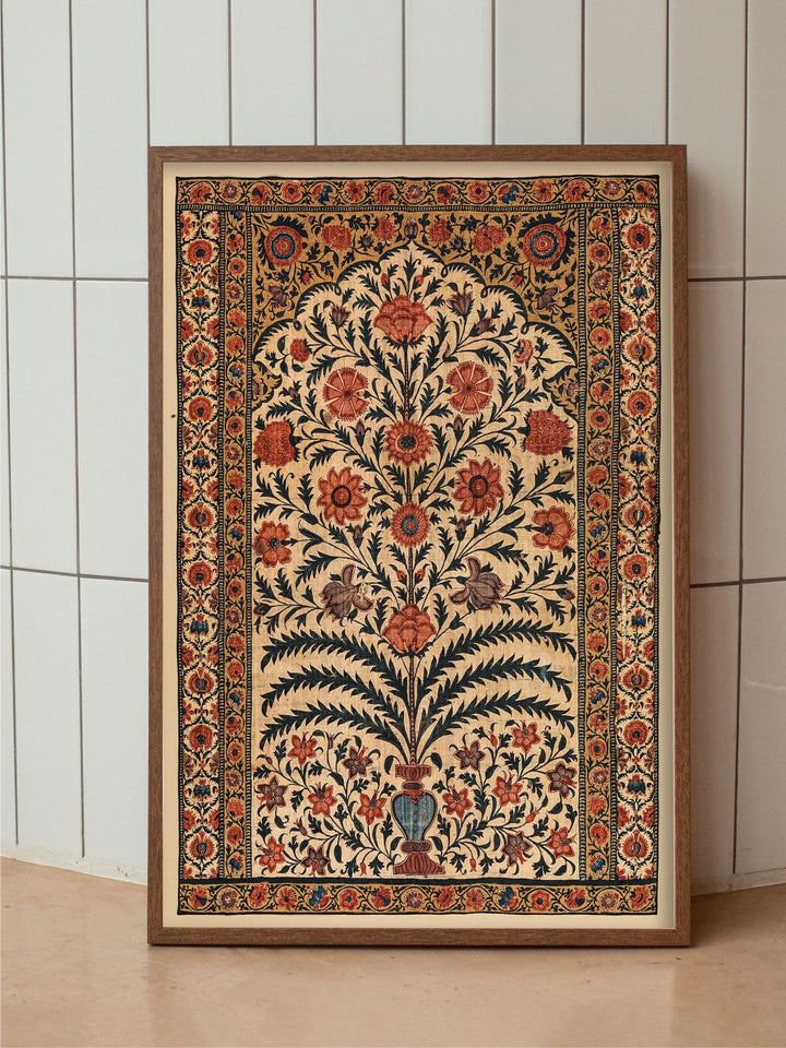 "Floral Painted Framed Wall Art''