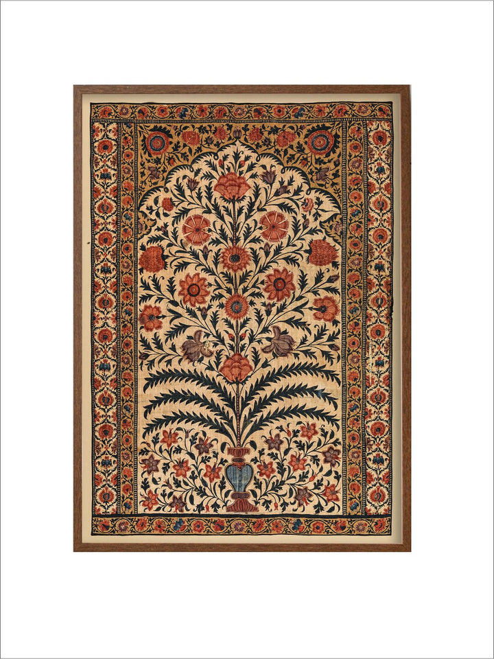 "Floral Painted Framed Wall Art''