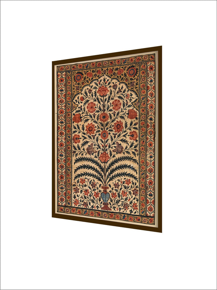 "Floral Painted Framed Wall Art''