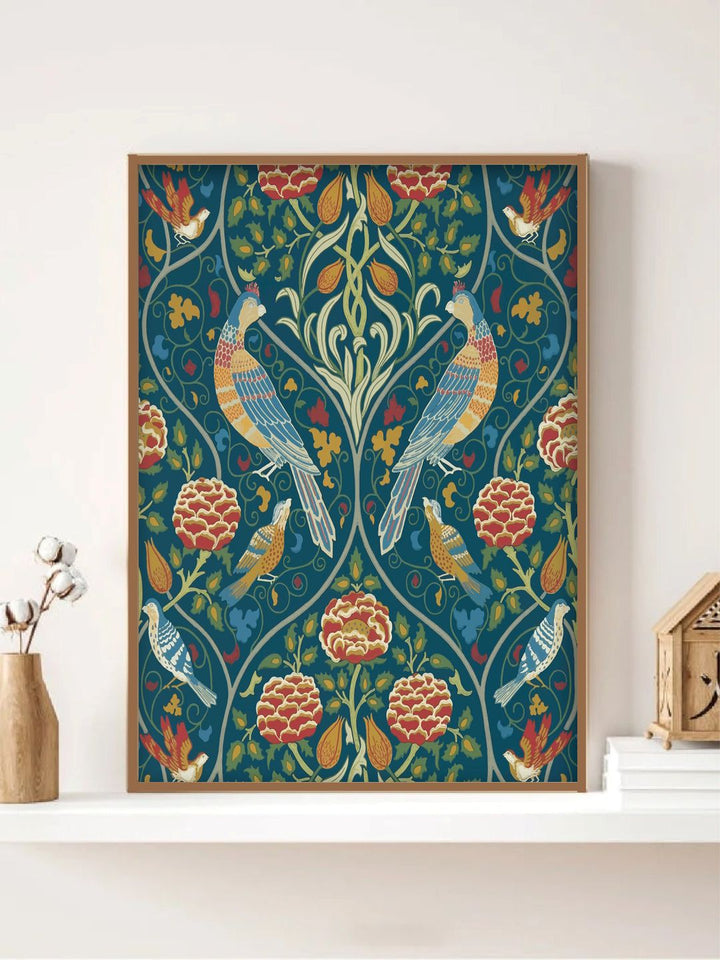 "Green & Brown Painting Canvas Wall Art''