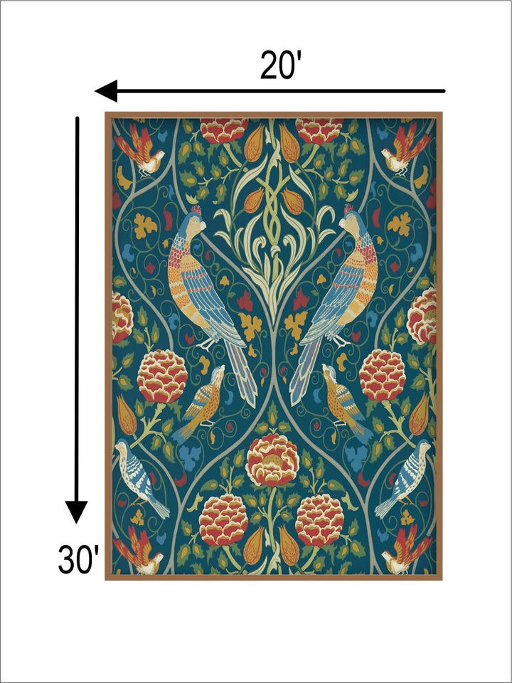 "Green & Brown Painting Canvas Wall Art''