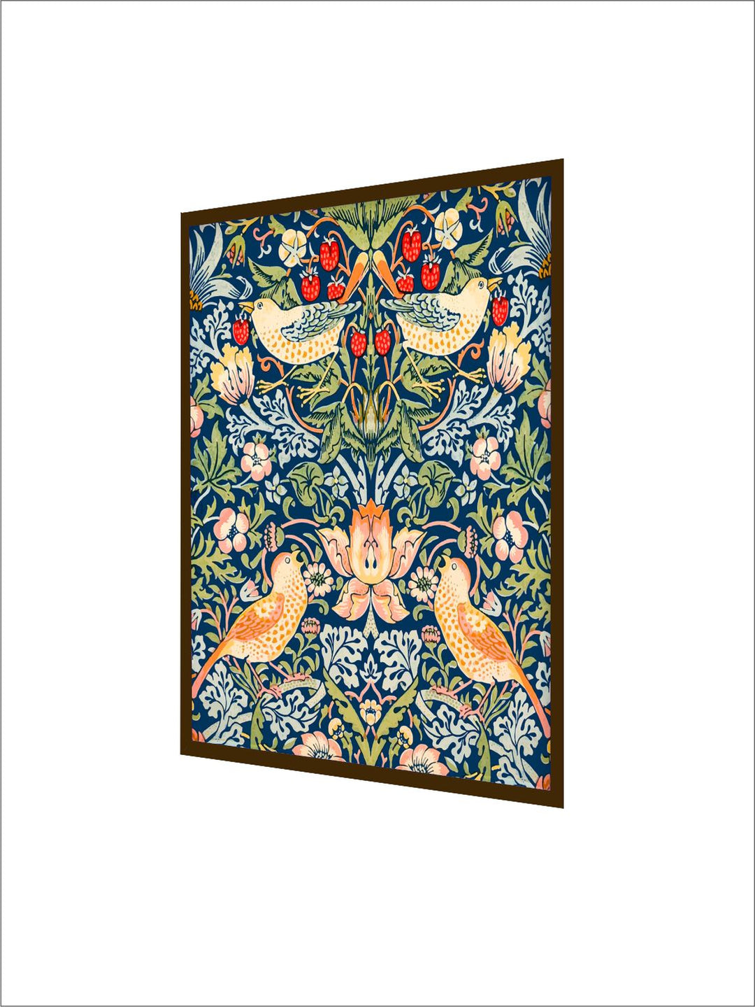"Indian Floral Printed Framed Wall Art''