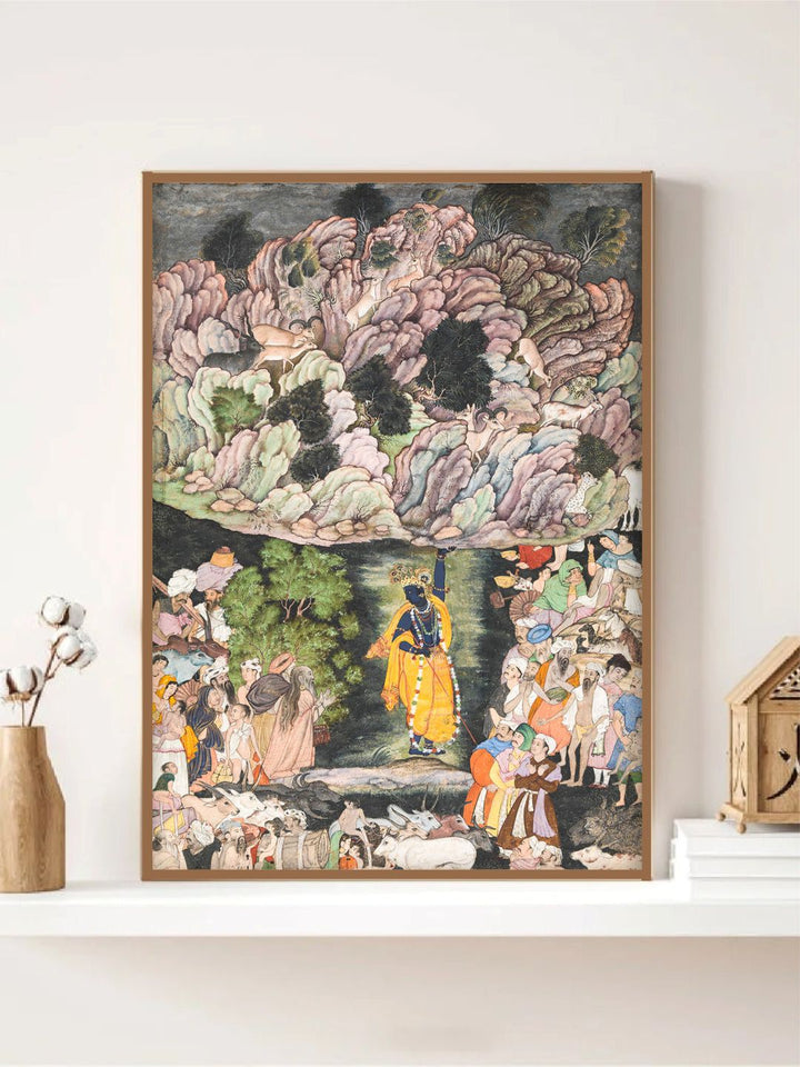 "Krishna Painting Canvas Wall Art''