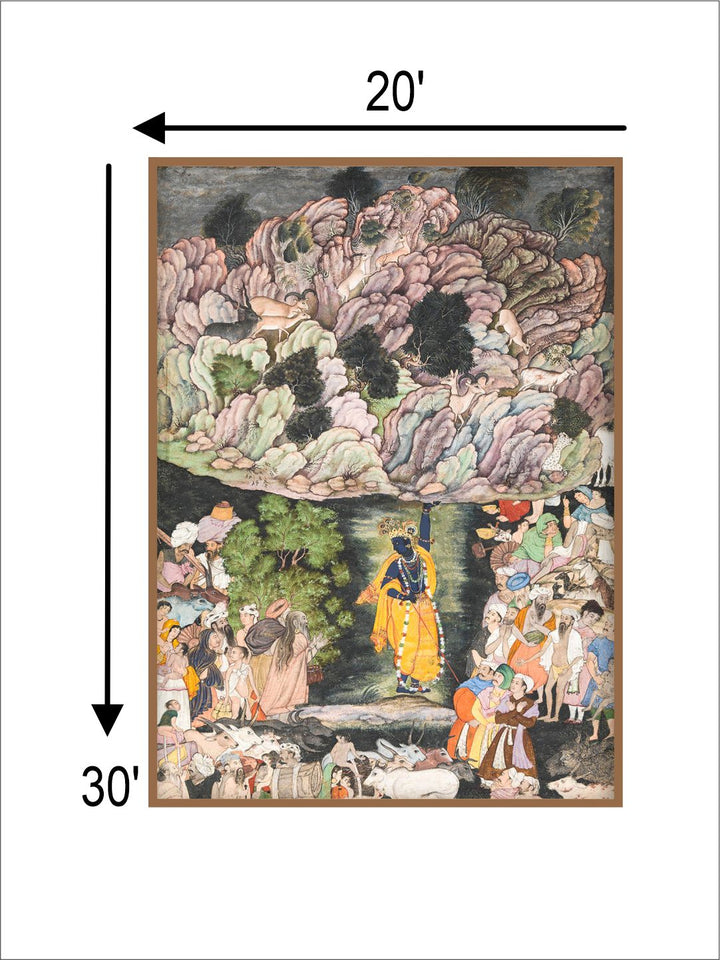 "Krishna Painting Canvas Wall Art''