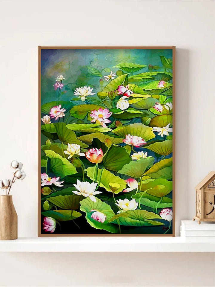 "Indian Folk Painting Framed Wall Art''