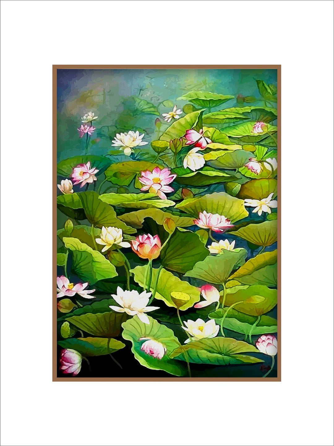 "Indian Folk Painting Framed Wall Art''