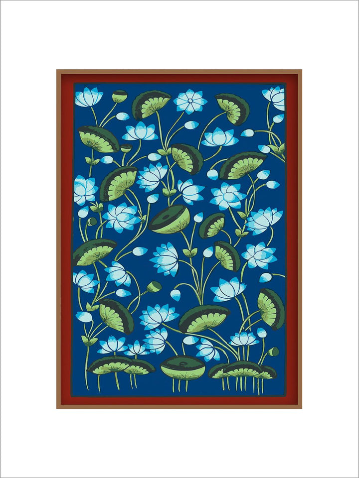 "Pichwai Painted Framed Wall Art''
