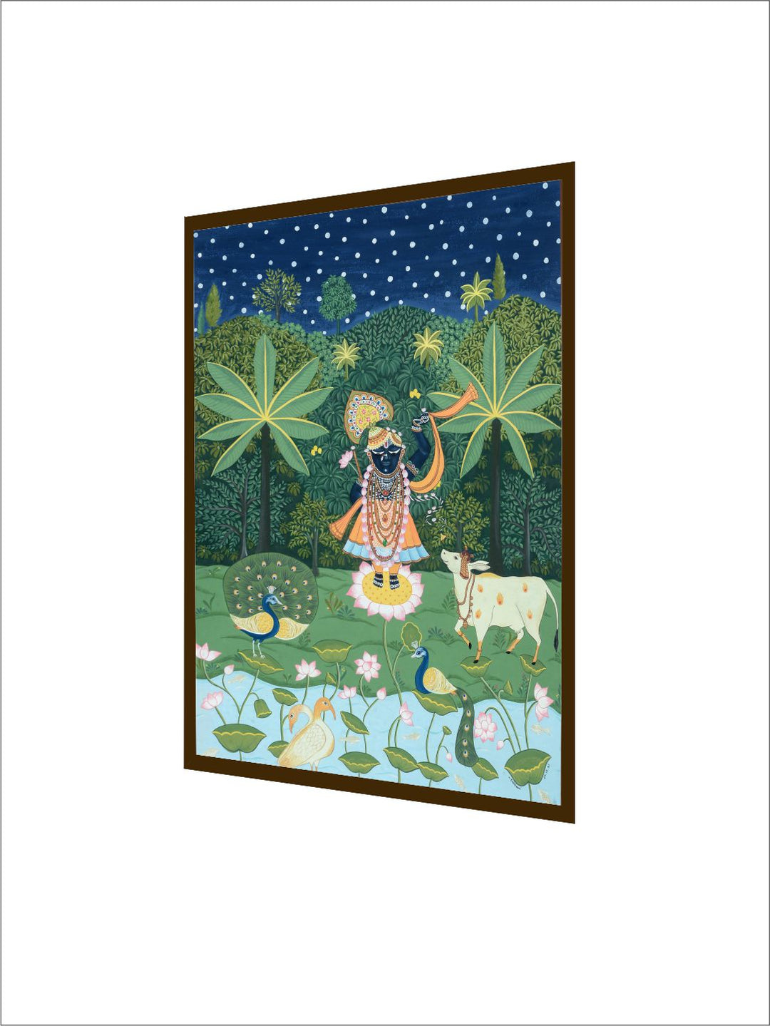 "Pichwai Shrinathji Painting Canvas Wall Art''