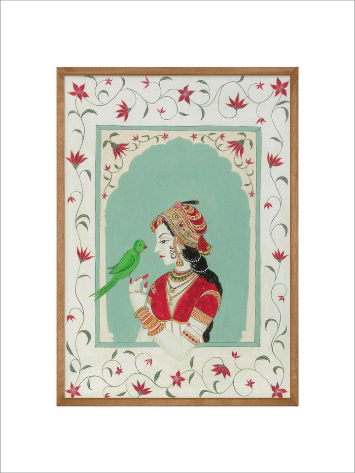 "Mughal Painting Canvas Wall Art''