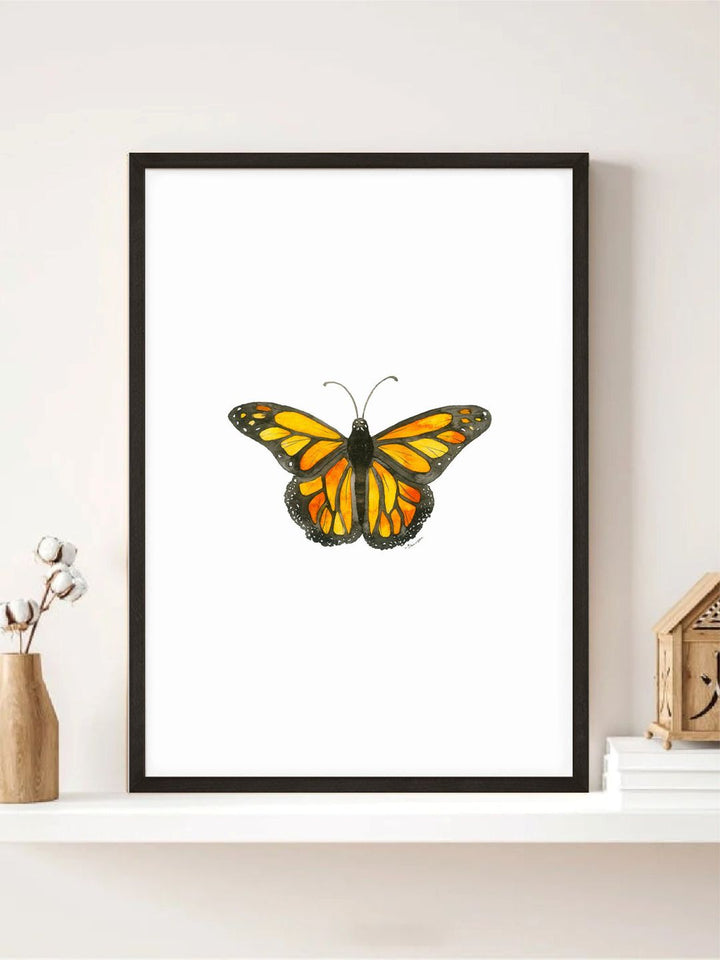 "White & Yellow Painting Canvas Wall Art''