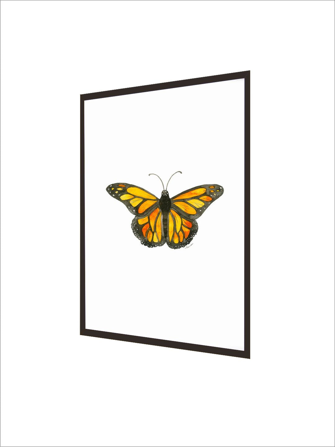 "White & Yellow Painting Canvas Wall Art''