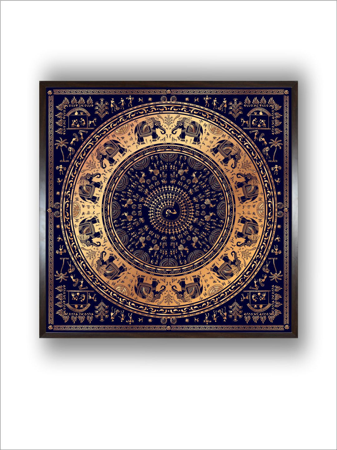 "Warli Tribal Painting Canvas Wall Art''