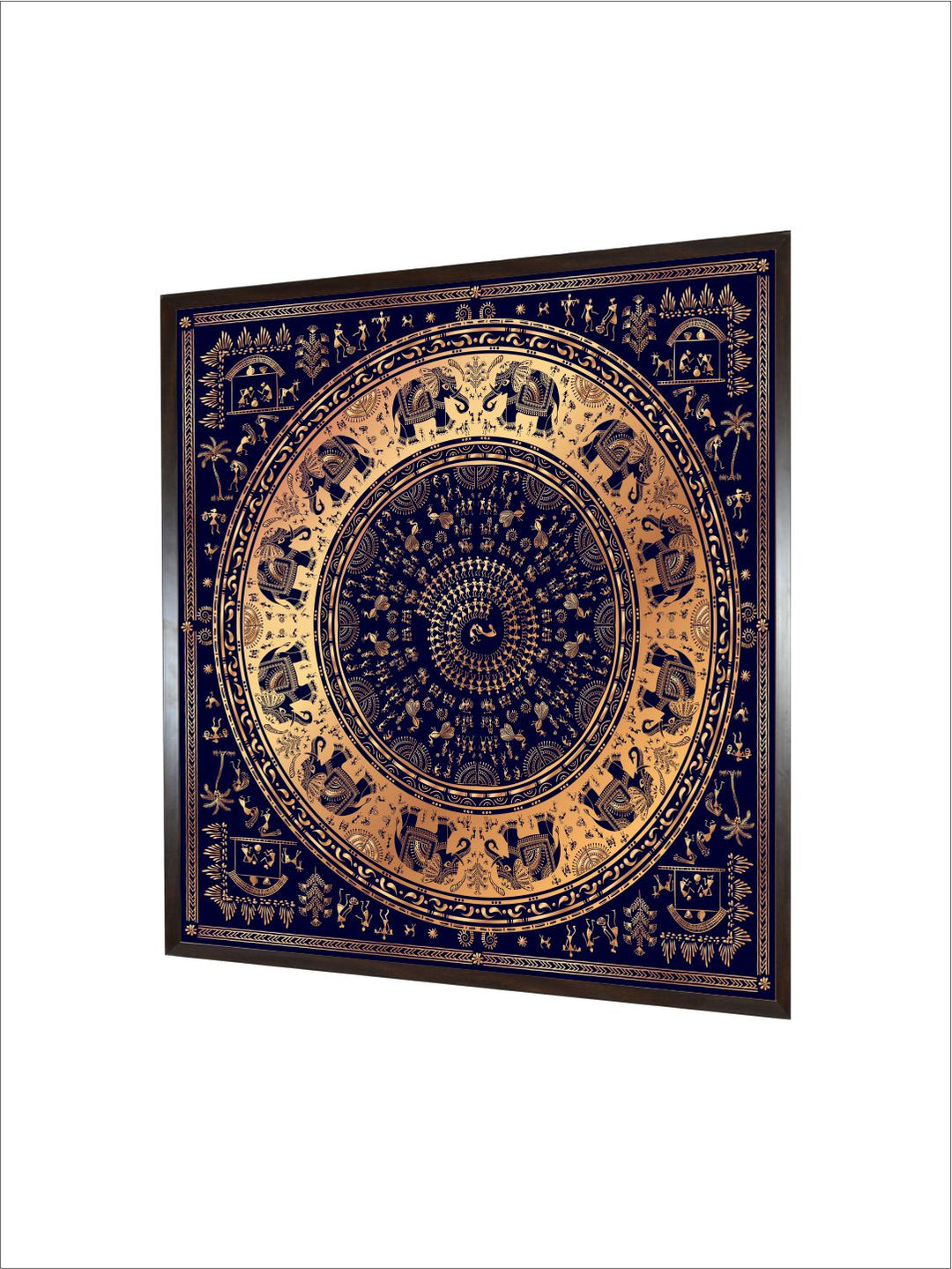 "Warli Tribal Painting Canvas Wall Art''