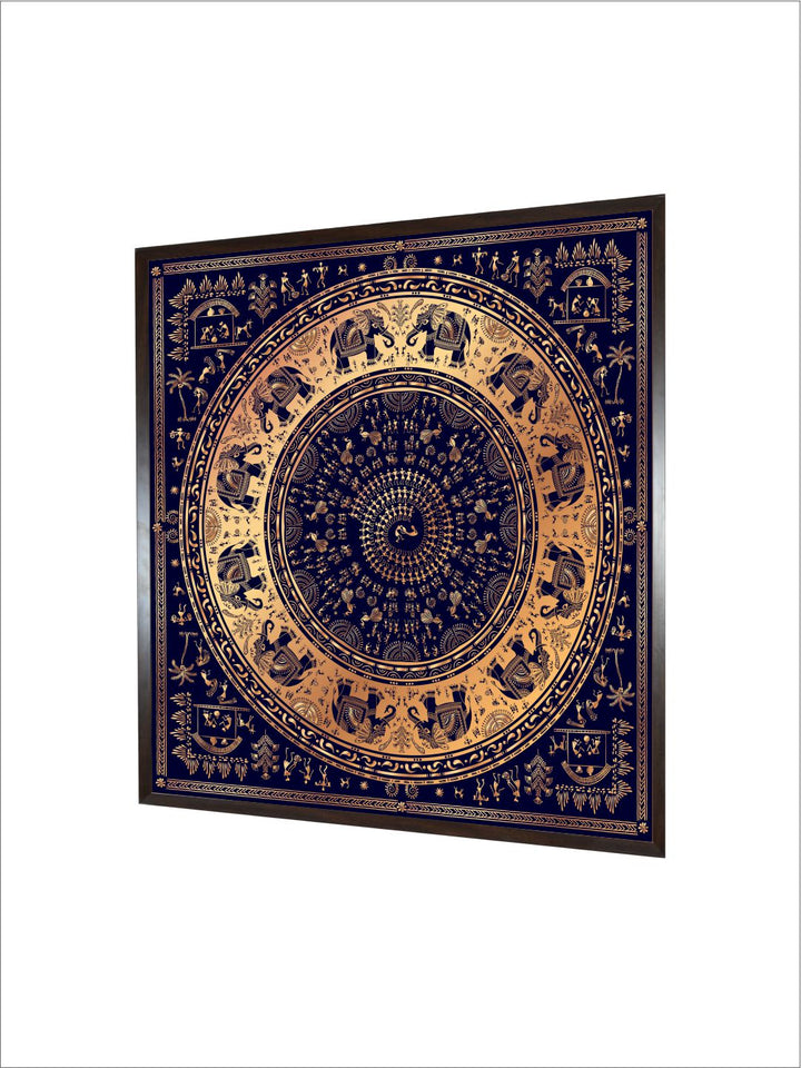 "Warli Tribal Painting Canvas Wall Art''