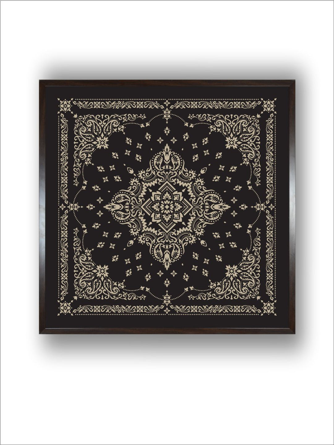 "Bandana Printed Framed Wall Art''