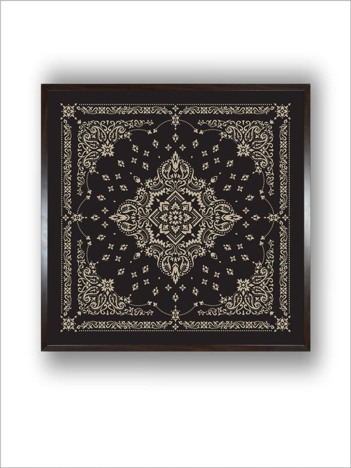 "Bandana Printed Framed Wall Art''