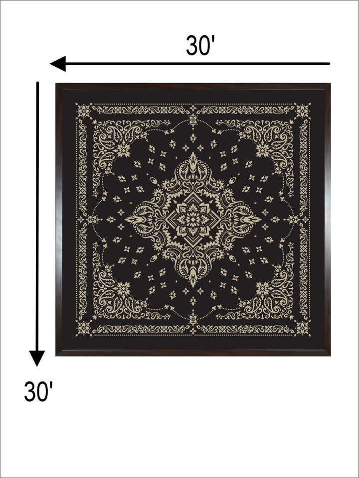 "Bandana Printed Framed Wall Art''