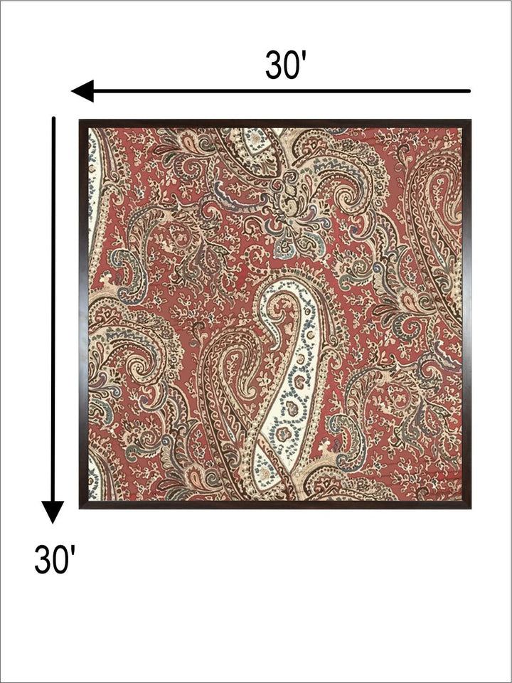 "Madhubani Kalamkari Printed Framed Wall Art''